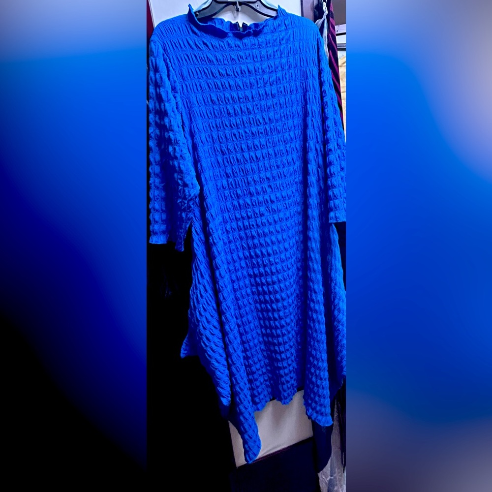 Pocur electric blue dress with pockets